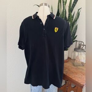 Ferrari Scuderia Polo Shirt Black XL –‎ Racing Logo F1 Team Licensed Top